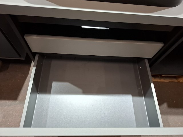 Badmeubel primabad, mat zwart/mat grijs - afbeelding 12 van  14