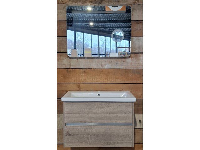 Badmeubel sanox, como, grijs eiken - afbeelding 1 van  11