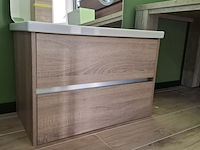 Badmeubel sanox, como, grijs eiken - afbeelding 6 van  11