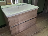 Badmeubel sanox, como, grijs eiken - afbeelding 7 van  11