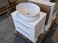 Badmeubel vittoria, glans wit - afbeelding 3 van  10