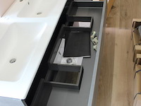 Badmeubel v.v. 2 laden en dubbele waskom duravit. afmeting 130 x 49 x 58 cm. - afbeelding 3 van  3