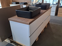 Badmeubel, wave design, glans wit - afbeelding 6 van  12