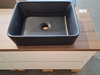 Badmeubel, wave design, glans wit - afbeelding 8 van  12