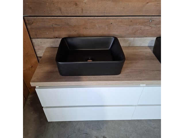 Badmeubel, wave design, glans wit - afbeelding 4 van  9