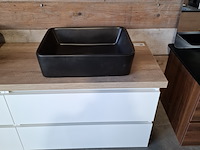 Badmeubel, wave design, glans wit - afbeelding 5 van  9