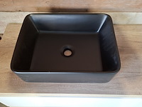 Badmeubel, wave design, glans wit - afbeelding 7 van  9