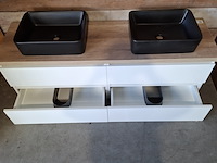 Badmeubel, wave design, glans wit - afbeelding 9 van  9