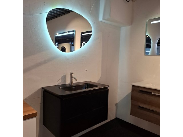 Badmeubel wd, mat zwart 3d front - afbeelding 9 van  16