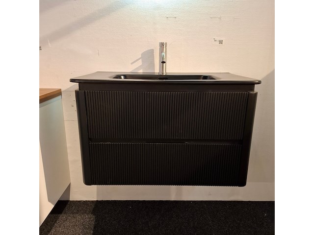 Badmeubel wd, mat zwart 3d front - afbeelding 10 van  16