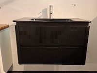 Badmeubel wd, mat zwart 3d front - afbeelding 10 van  16
