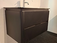 Badmeubel wd, mat zwart 3d front - afbeelding 11 van  16