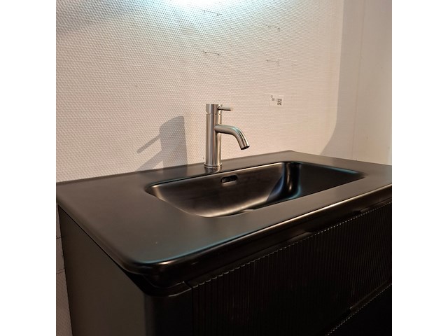 Badmeubel wd, mat zwart 3d front - afbeelding 16 van  16