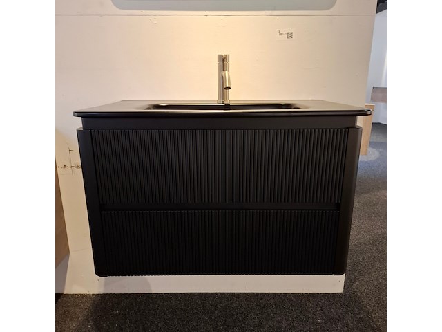 Badmeubel wd, mat zwart 3d front - afbeelding 9 van  14