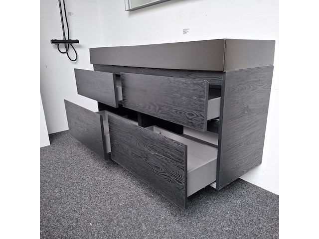 Badmeubel, xenz, pipel, black oak - afbeelding 7 van  11
