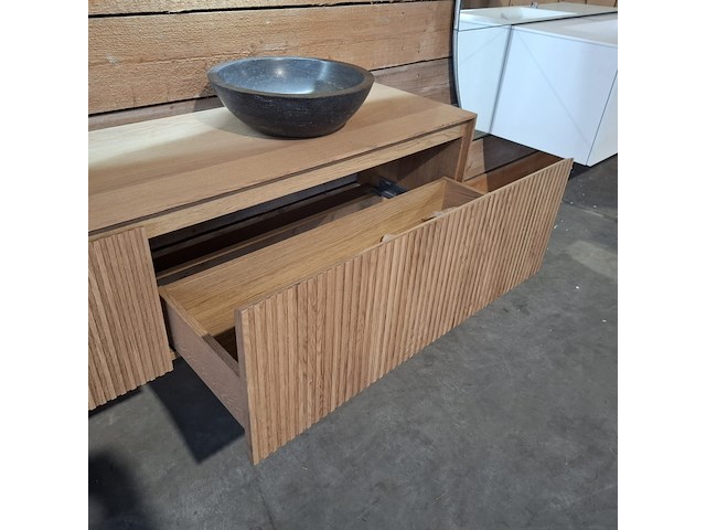 Badmeubel xenz, rect, corn oak - afbeelding 6 van  17