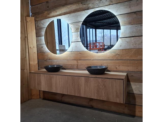 Badmeubel xenz, rect, corn oak - afbeelding 1 van  17