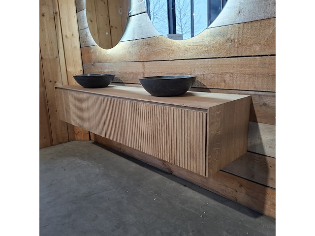 Badmeubel xenz, rect, corn oak - afbeelding 10 van  17