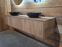 Badmeubel xenz, rect, corn oak - afbeelding 10 van  17