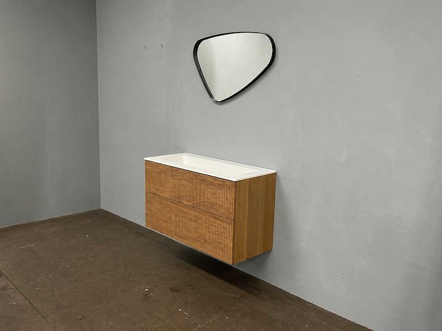 Badmeubelset - fineer 100 cm - afbeelding 1 van  12