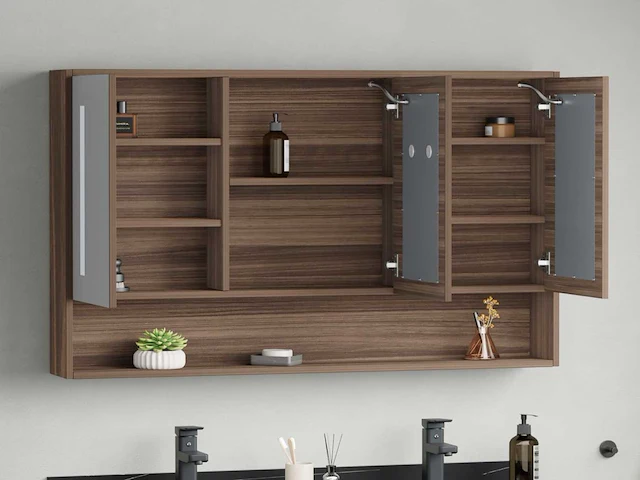 Badmeubelset - melamine, mdf, metaal - vonato - 0 - ardène 120 - afbeelding 4 van  5