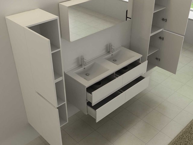 Badmeubelset - vonato - eco 40 - 0 - 2-persoons 120 cm - afbeelding 3 van  6