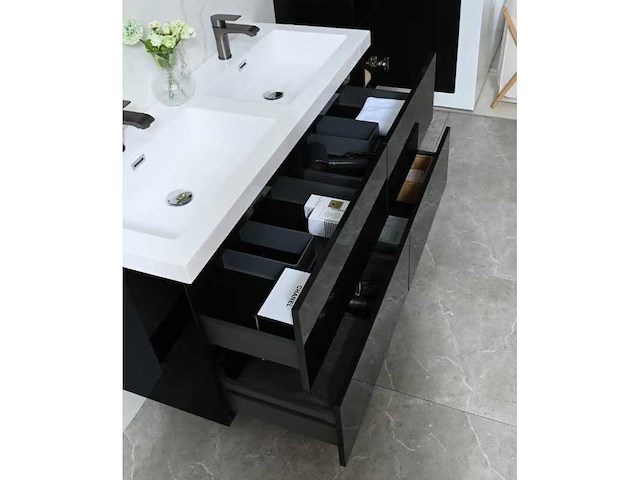 Badmeubelset - vonato - nero 120 - 0 - 2-persoons 120 cm - afbeelding 6 van  9