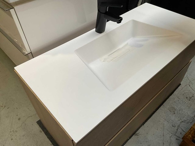 Badmeubelset 100cm met solis surface blad - afbeelding 3 van  7