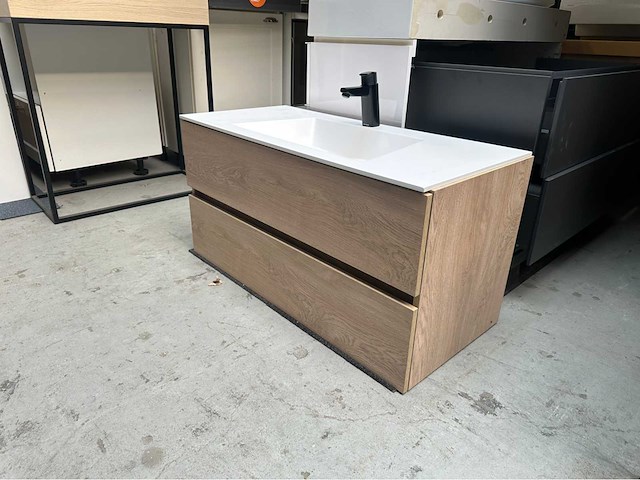 Badmeubelset 100cm met solis surface blad - afbeelding 7 van  7