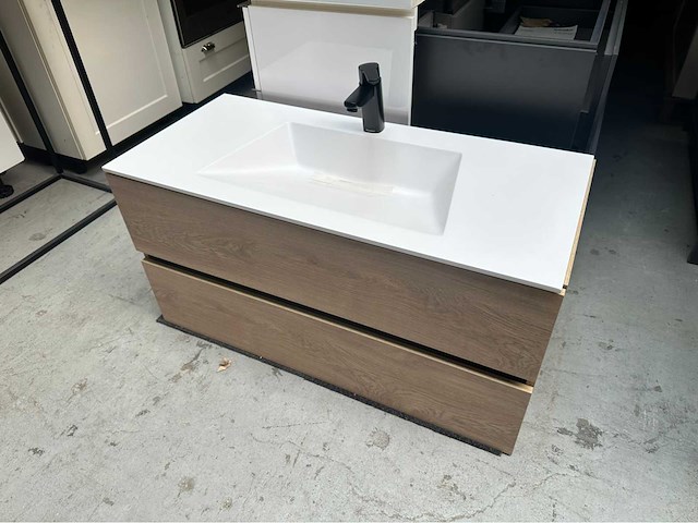 Badmeubelset 100cm met solis surface blad - afbeelding 6 van  7