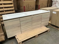 Badmeubelset oak sand 160cm - afbeelding 1 van  9