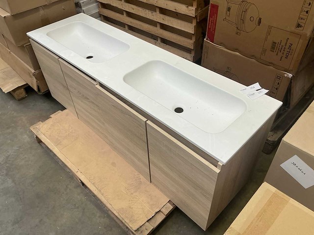 Badmeubelset oak sand 160cm - afbeelding 7 van  9