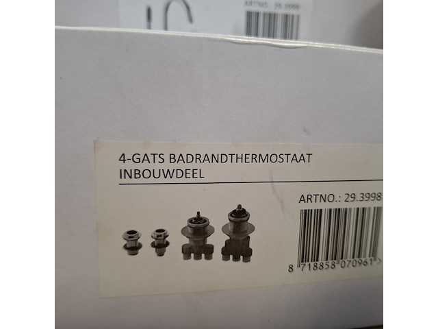 Badrandthermostaat, wiesbaden, caral, chroom - afbeelding 2 van  3