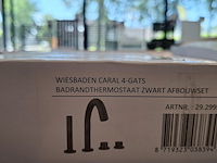 Badrandthermostaat, wiesbaden, caral, zwart - afbeelding 1 van  3