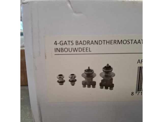 Badrandthermostaat, wiesbaden, caral, zwart - afbeelding 2 van  3