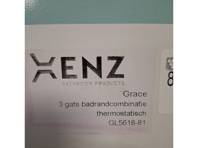 Badrandthermostaat xenz, grace, goud geborsteld - afbeelding 2 van  2