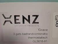 Badrandthermostaat xenz, grace, goud geborsteld - afbeelding 2 van  2