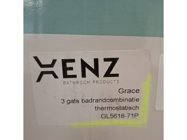 Badrandthermostaat xenz, grace, grafiet geborsteld - afbeelding 2 van  2