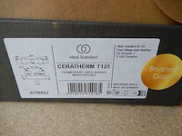 Badthermostaatkraan, ideal standard, ceratherm t 125, brushed gold - afbeelding 3 van  3