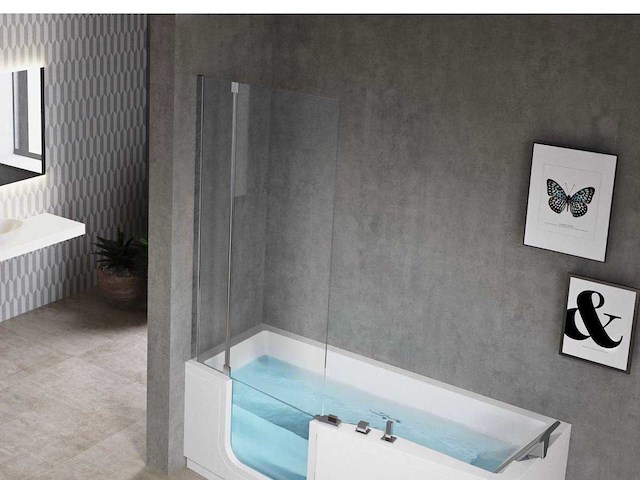 Badwand 86x150 cm - afbeelding 1 van  2