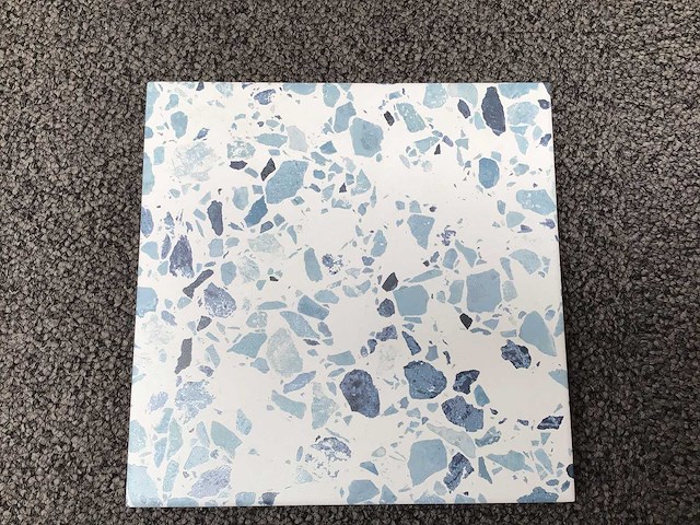 Baerwolf flakes blue mat vloertegel 18,5x18,5 cm 1,96 m² - afbeelding 2 van  3