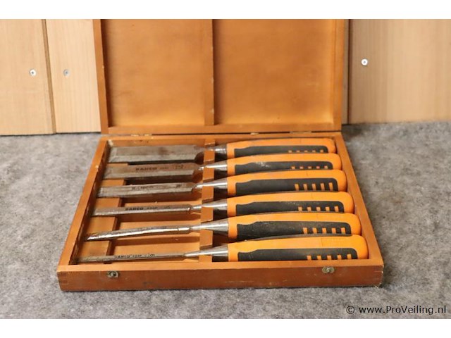 Bahco beitelset in houten kist - afbeelding 1 van  4