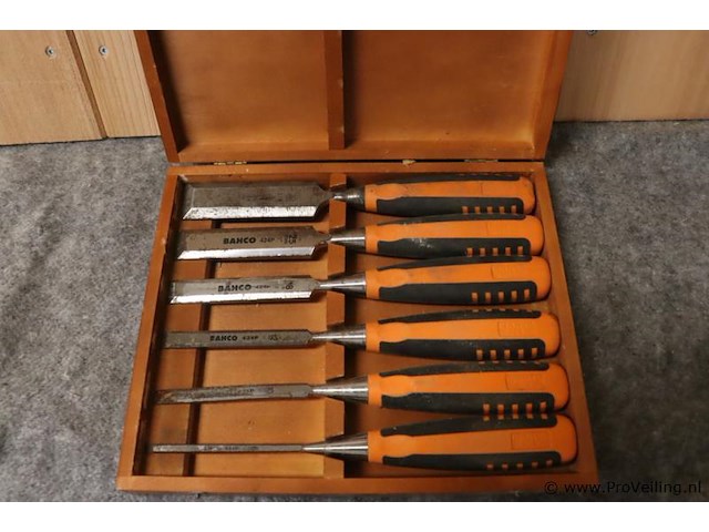 Bahco beitelset in houten kist - afbeelding 2 van  4