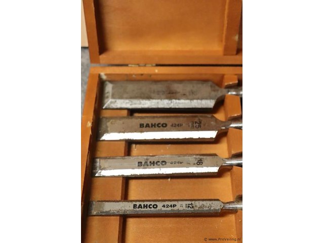 Bahco beitelset in houten kist - afbeelding 3 van  4