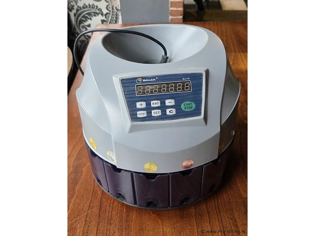 Baijia geldtelmachine voor muntgeld (euro) model bj18 - afbeelding 1 van  2