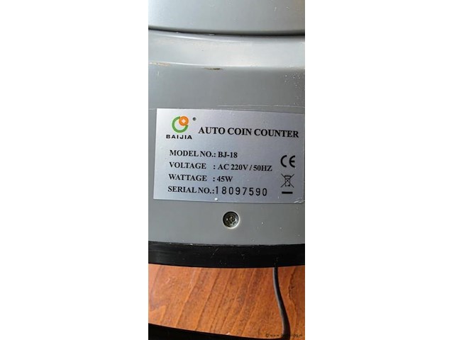 Baijia geldtelmachine voor muntgeld (euro) model bj18 - afbeelding 2 van  2
