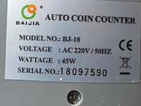 Baijia geldtelmachine voor muntgeld (euro) model bj18 - afbeelding 2 van  2