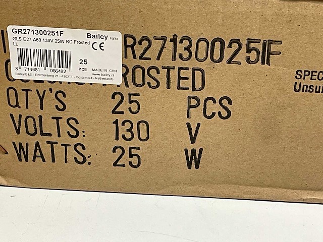 Bailey lichtbron 25w e27 (25x) - afbeelding 4 van  5