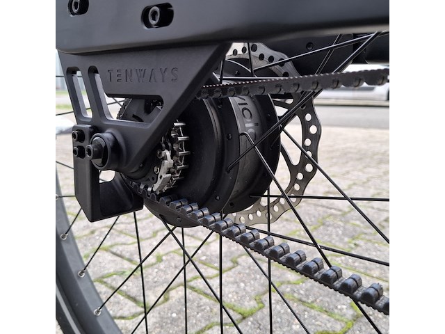 Bakfiets, tenways, cargo one, zwart, 2025 - afbeelding 16 van  25