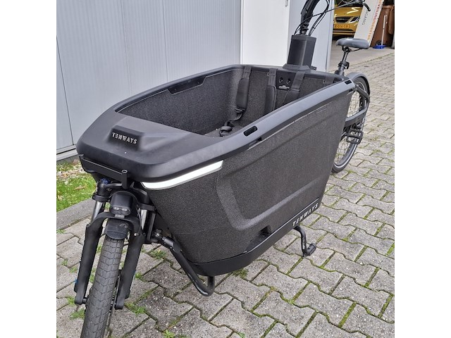 Bakfiets, tenways, cargo one, zwart, 2025 - afbeelding 24 van  25